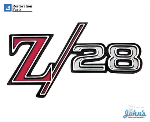 Z/28 Fender Emblem- Each Gm Licensed Reproduction F1