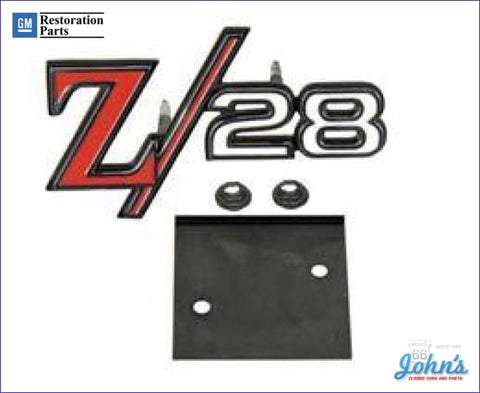 Z28 Grille Emblem Gm Licensed Reproduction F1