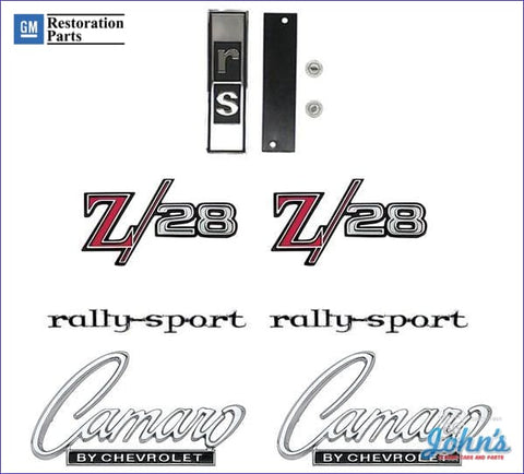 Z/28 Rally Sport Emblem Kit Gm Licensed Reproduction F1