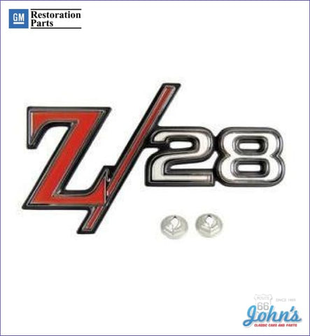 Z/28 Rear Panel Emblem Gm Licensed Reproduction F1