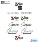 Z/28 Standard Emblem Kit With Cowl Hood 302 Emblems Gm Licensed Reproduction F1